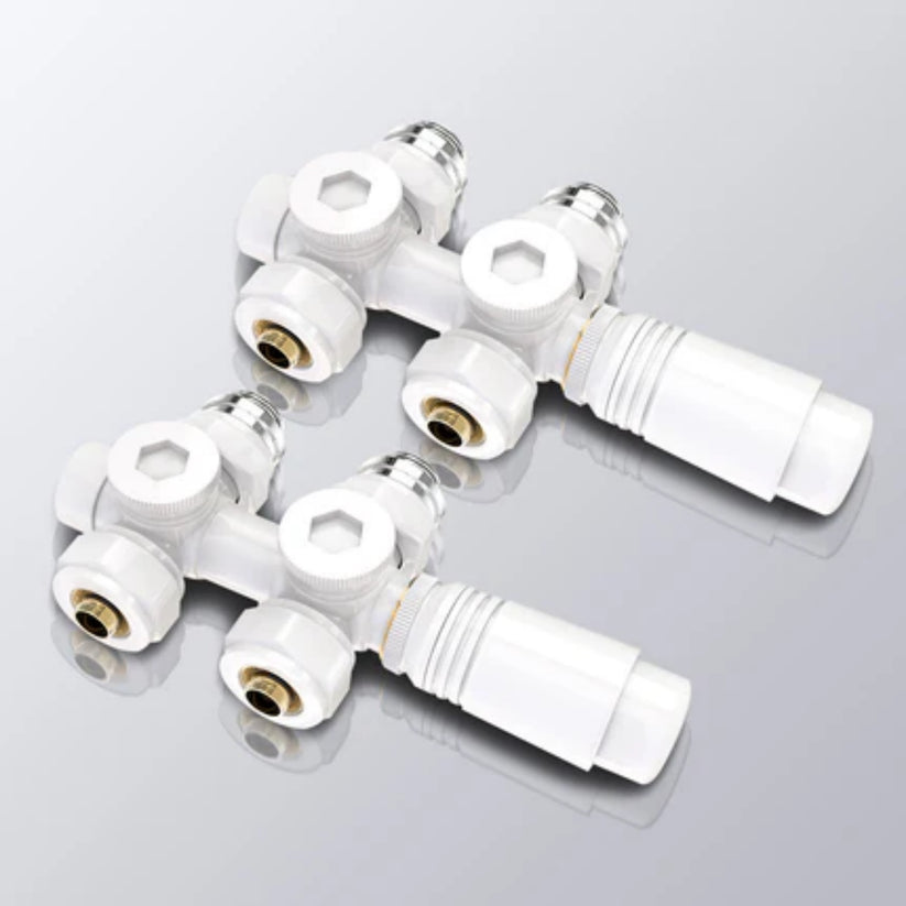 Heizkörperventil mit Thermostat, 7-stufig regelbar, aus Messing - Weiß / 2 - Bild 19