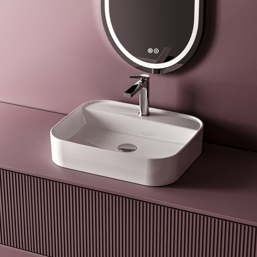 Aufsatzwaschtisch Ceraform CB02 - Weiß / 50 × 40 × 11 cm - Bild 13