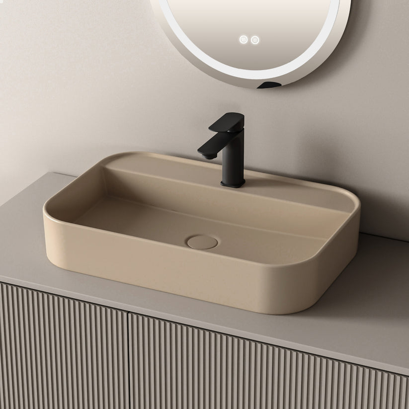 Aufsatzwaschtisch Ceraform CB02 - Beige matt / 50 × 40 × 11 cm - Bild 19