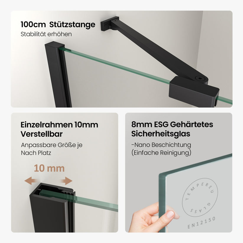 Walk-In-Duschen Walenco WSF - 90 x 195 cm - Bild 8