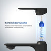 Waschtischarmatur mit Keramikkartusche und ultraflachem Rohrdesign