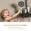 Duschsystem mit Thermostat, Regendusche & 3 Strahlarten