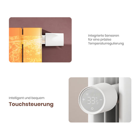 Smarter Heizkörperthermostat RTH2W, über App steuerbar (enthält das Tuya Zigbee 3.0-Gateway)