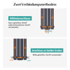 Heizkörper mit Ovalrohr-Design und 4 Anschlussarten, ein- oder doppellagig