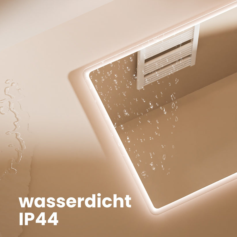 EMKE Badspiegel "LeeMi πX Plus" 60*80cm mit Touch+Dimmbar+Beschlagfrei+3x Kosmetikspiegel+Digitaluhr - Bild 8