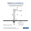 Waschtischarmatur mit Keramikkartusche und ultraflachem Design