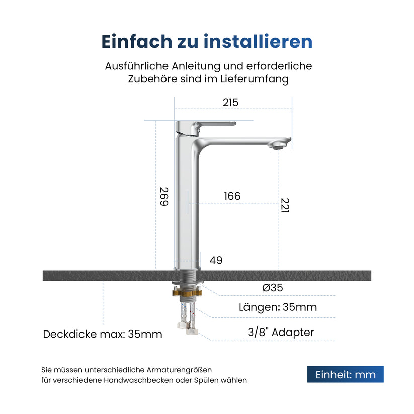 Wasserhahn Slimline XF23 Lang - Bild 7