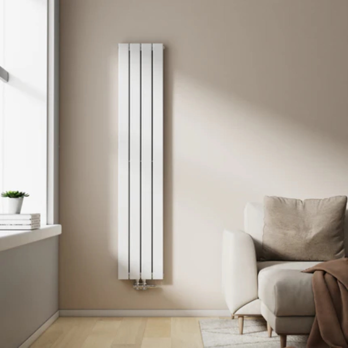 Vertikaler Design-Heizkörper mit effizienter Wärmeleistung