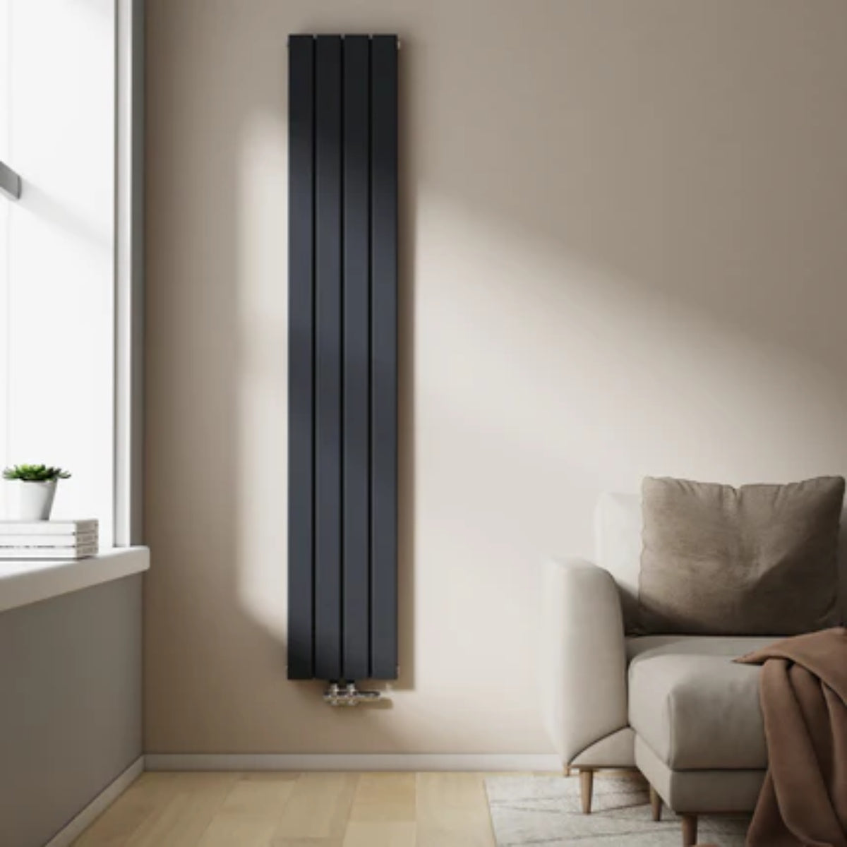 Vertikaler Design-Heizkörper mit effizienter Wärmeleistung