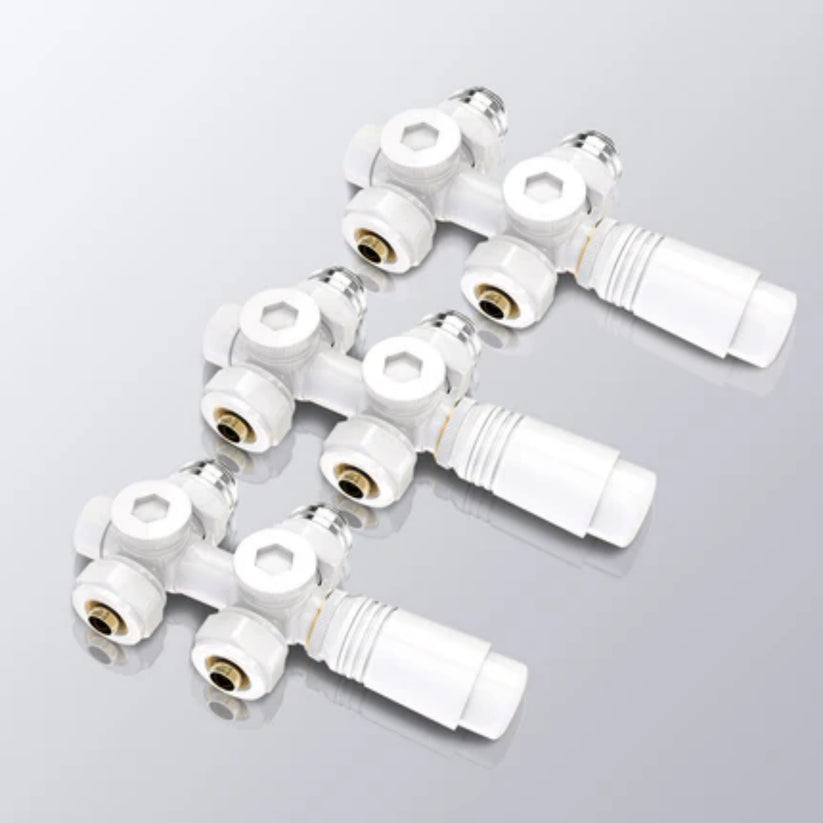 Heizkörperventil mit Thermostat, 7-stufig regelbar, aus Messing - Weiß / 3 - Bild 22