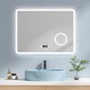 Rahmenloser LED-Spiegel mit Touch‑Bedienung