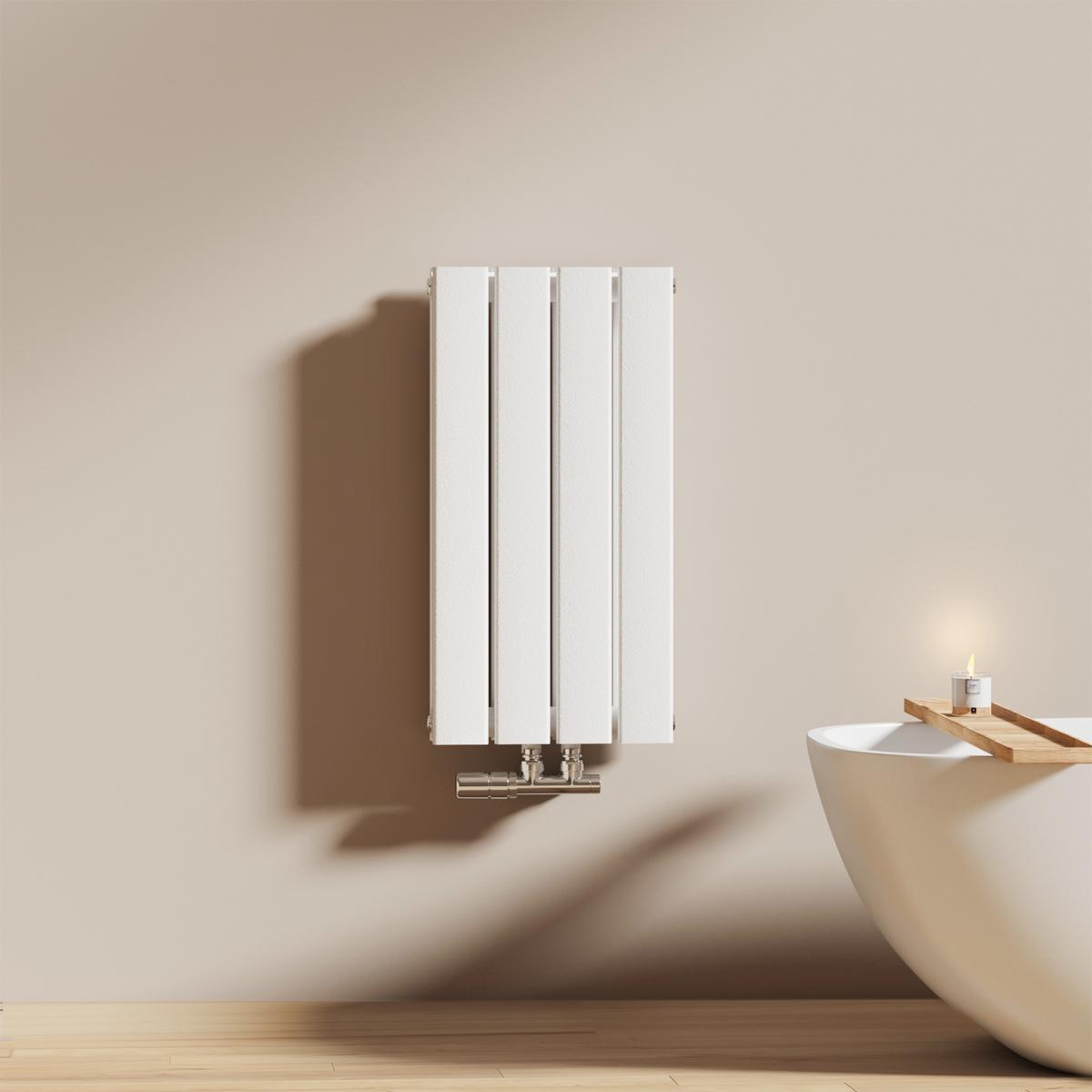 EMKE Heizkörper für Badezimmer und Wohnzimmer, einlagig/doppellagig, Breite (30 cm), Anthrazit/Weiß/Schwarz matt