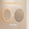 Ovaler LED-Badezimmerspiegel mit Antibeschlag und 3 Lichtfarben