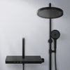 Duschsystem mit Thermostat, 320 mm Kopfbrause & Ablage – mit Antikalk- & Luftblasenfunktion