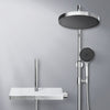 Duschsystem mit Thermostat, 320 mm Kopfbrause & Ablage – mit Antikalk- & Luftblasenfunktion
