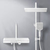 Duschsystem mit Thermostat, Kopf- & Handbrause sowie Glasablage