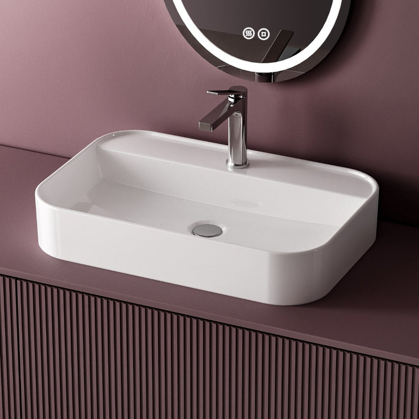 Aufsatzwaschtisch Ceraform CB02 - Weiß / 60 × 40 × 11 cm - Bild 10