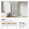 Duschwand für Walk-In-Duschen mit Nano-Beschichtung & 8 mm Sicherheitsglas