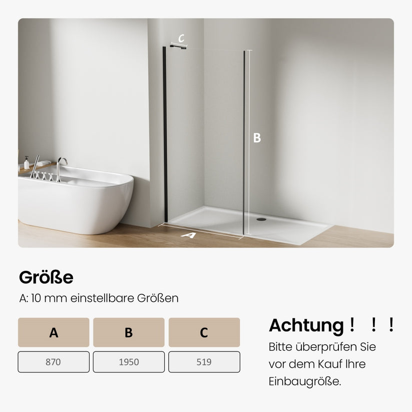 Walk-In-Duschen Walenco WSF - 90 x 195 cm - Bild 7