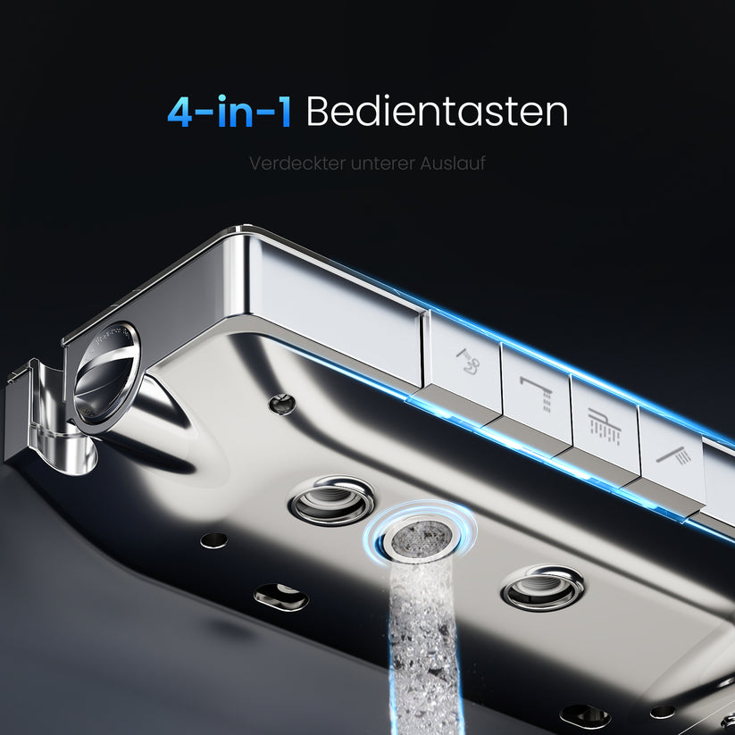 Duschsystem BubbleKids F23 Runde Regendusche - Chrom - Bild 7