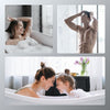 Duschsystem mit Thermostat, Regendusche & Glasablage – Chrom poliert