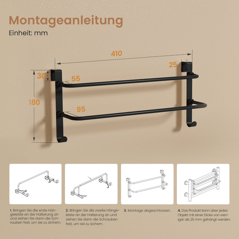 Handtuchhalter B05 - Schwarz - Bild 9