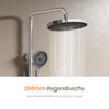 Duschsystem mit Thermostat, Regendusche & 3 Strahlarten