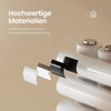 Warmwasser-Handtuchheizkörper aus Stahl, Rundrohr-Design, Seitenanschluss unten, verschiedene Größen