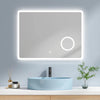 Rahmenloser LED-Spiegel mit Touch‑Bedienung