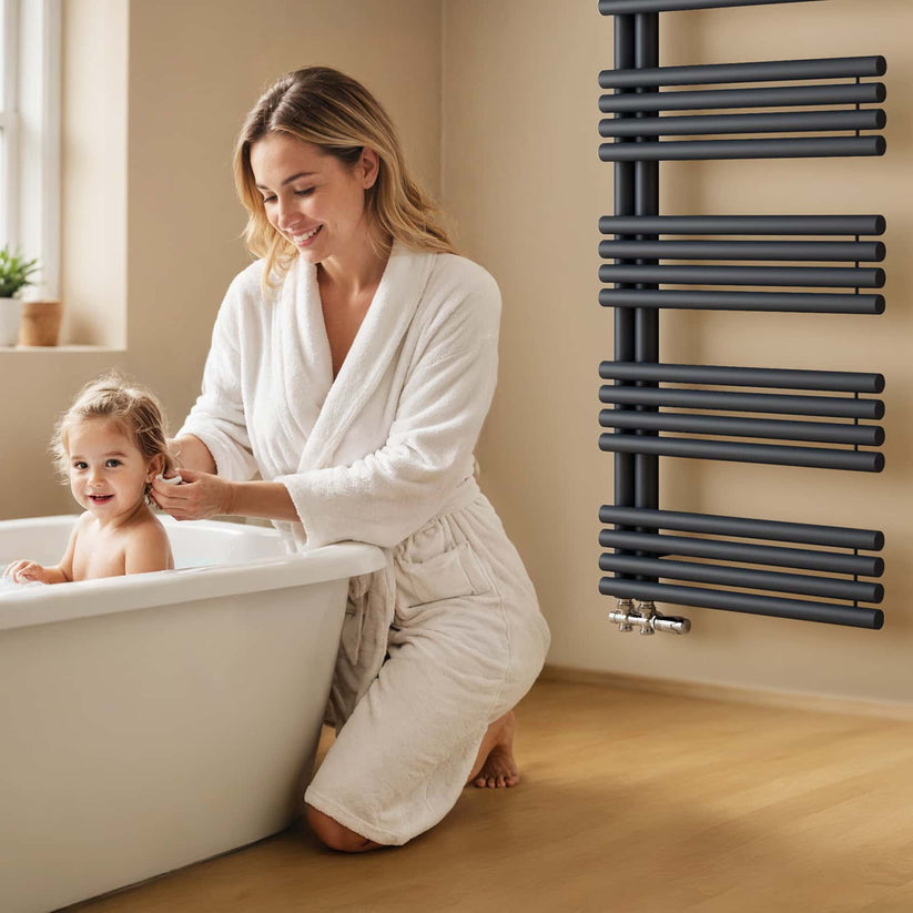 Handtuchheizkörper Orbrad SFTR5 - Anthrazit / 153.5 × 60 × 7 .8 cm - Bild 20