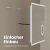 Rahmenloser LED-Spiegel mit Touch‑Bedienung