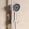 Duschsystem mit Thermostat, Regendusche & 3 Strahlarten