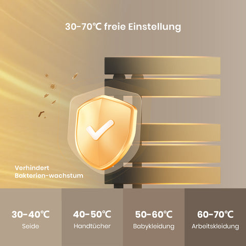 Elektro-Handtuchheizkörper ESFTR5, kompatibel mit gängigen KI-Sprachassistenten, App-Steuerung, digitale Anzeige