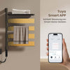 Elektro-Handtuchheizkörper PFR, 180° schwenkbar, mit Ablage, Digitalanzeige und App-Steuerung