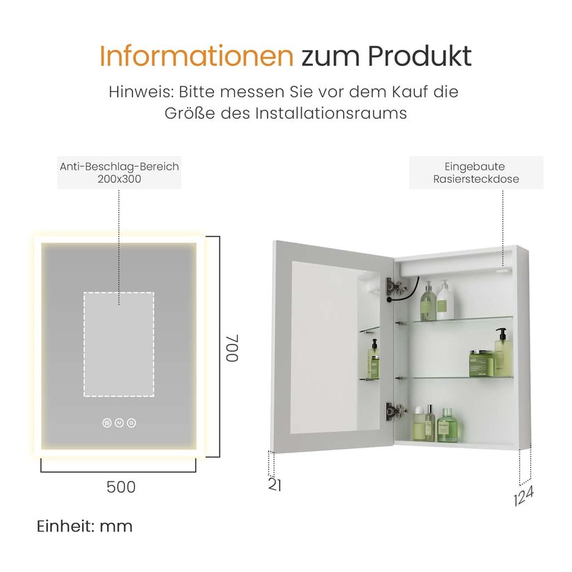 Badezimmer-Spiegelschrank MC02 - Bild 7