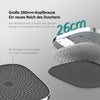 EMKE Duschsystem „F12“ – Thermostat-Duschset mit 260x260 mm Kopfbrause, Handbrause & Einhebelsteuerung, Aufputz, Chrom