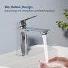 Waschtischarmatur mit Keramikkartusche und ultraflachem Rohrdesign