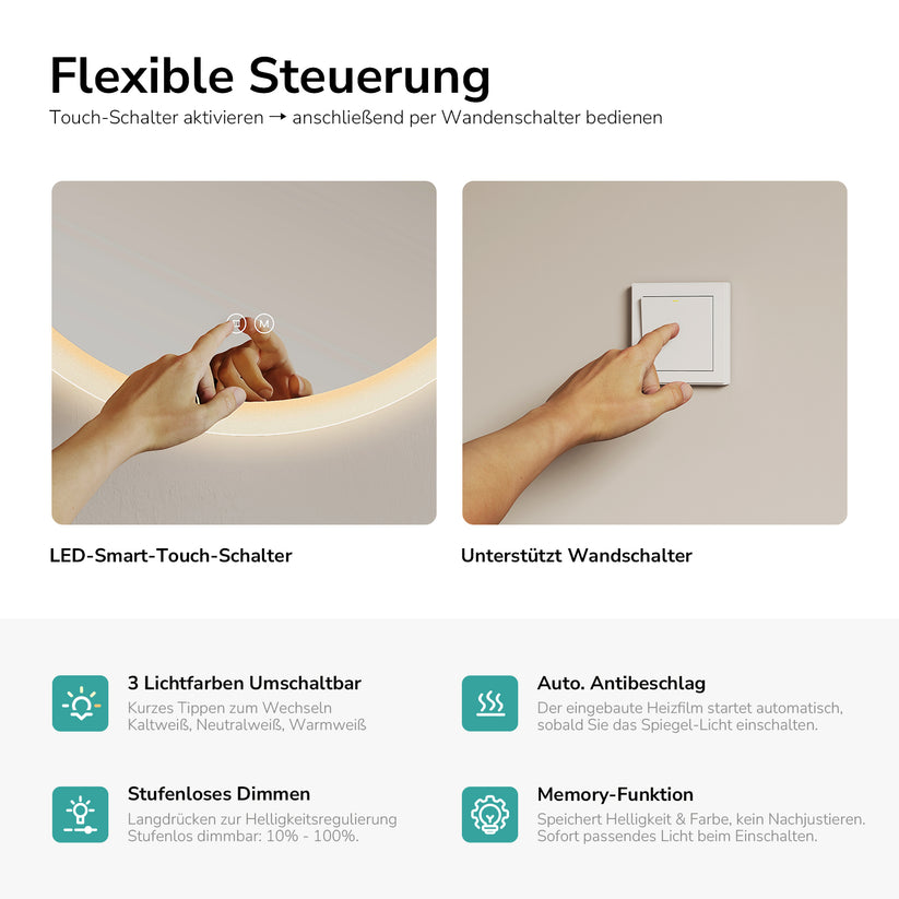 Badezimmerspiegel Dimlite OLM01 - Bild 4