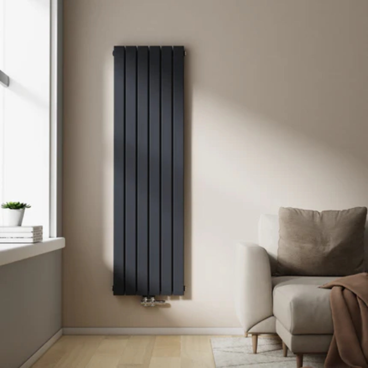 Vertikaler Design-Heizkörper mit effizienter Wärmeleistung