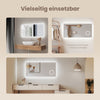 Rahmenloser LED-Spiegel mit Touch‑Bedienung