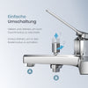 Duscharmatur aus Edelstahl mit ultra-flachem Auslauf & Wasserspar-Funktion