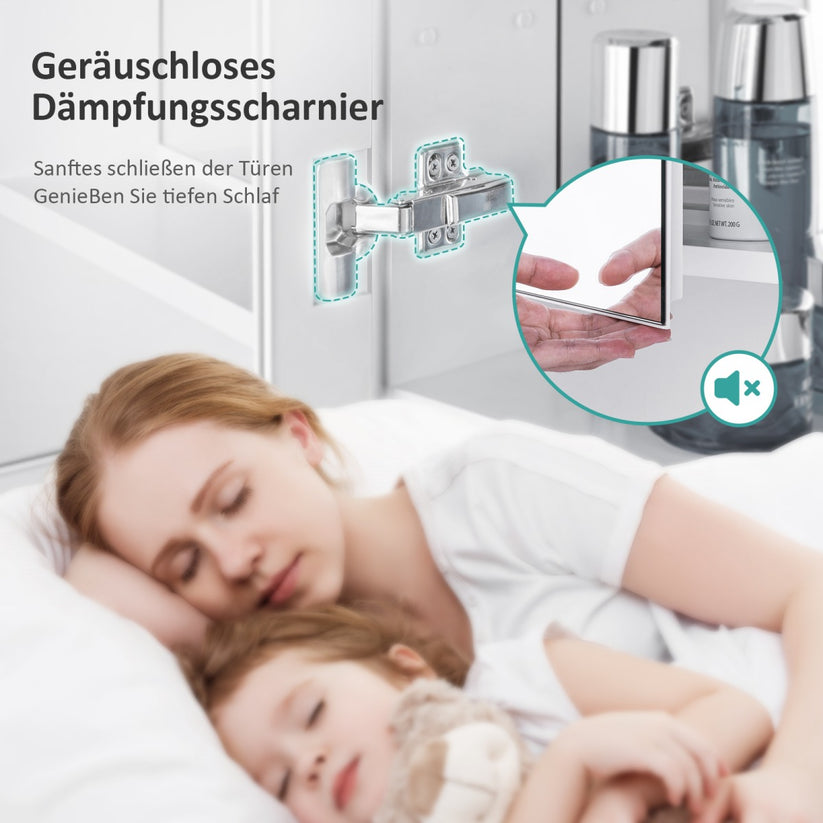 Badezimmer-Spiegelschrank MC6 - Weiß / 60 x 65 cm - Bild 14