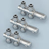 Multiblock-Heizkörperventil mit Thermostat, geeignet für G 1/2" & 15 mm Rohre