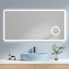 Rahmenloser LED-Spiegel mit Touch‑Bedienung
