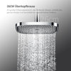 EMKE Duschsystem „F12“ – Thermostat-Duschset mit 260x260 mm Kopfbrause, Handbrause & Einhebelsteuerung, Aufputz, Chrom