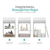 Badezimmerschrank mit Waschbecken und stoßgeschützter Tür
