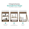 Badezimmerschrank mit Waschbecken und stoßgeschützter Tür