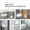 Keramik-Hängewaschbecken mit Armaturenbohrung, kompakt & flexibel für kleine Bäder