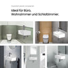 Keramik-Hängewaschbecken mit Armaturenbohrung, kompakt & flexibel für kleine Bäder