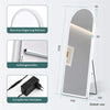Ganzkörperspiegel mit LED-Beleuchtung & Aluminiumrahmen – dimmbar, 3 Lichtfarben, Stand- & Wandspiegel